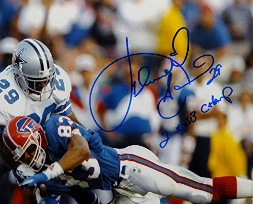 Kenny Gant Autographed 8x10 Cowboys Against Bills Photo W/ SB Champ- JSA W Auth - Image 2