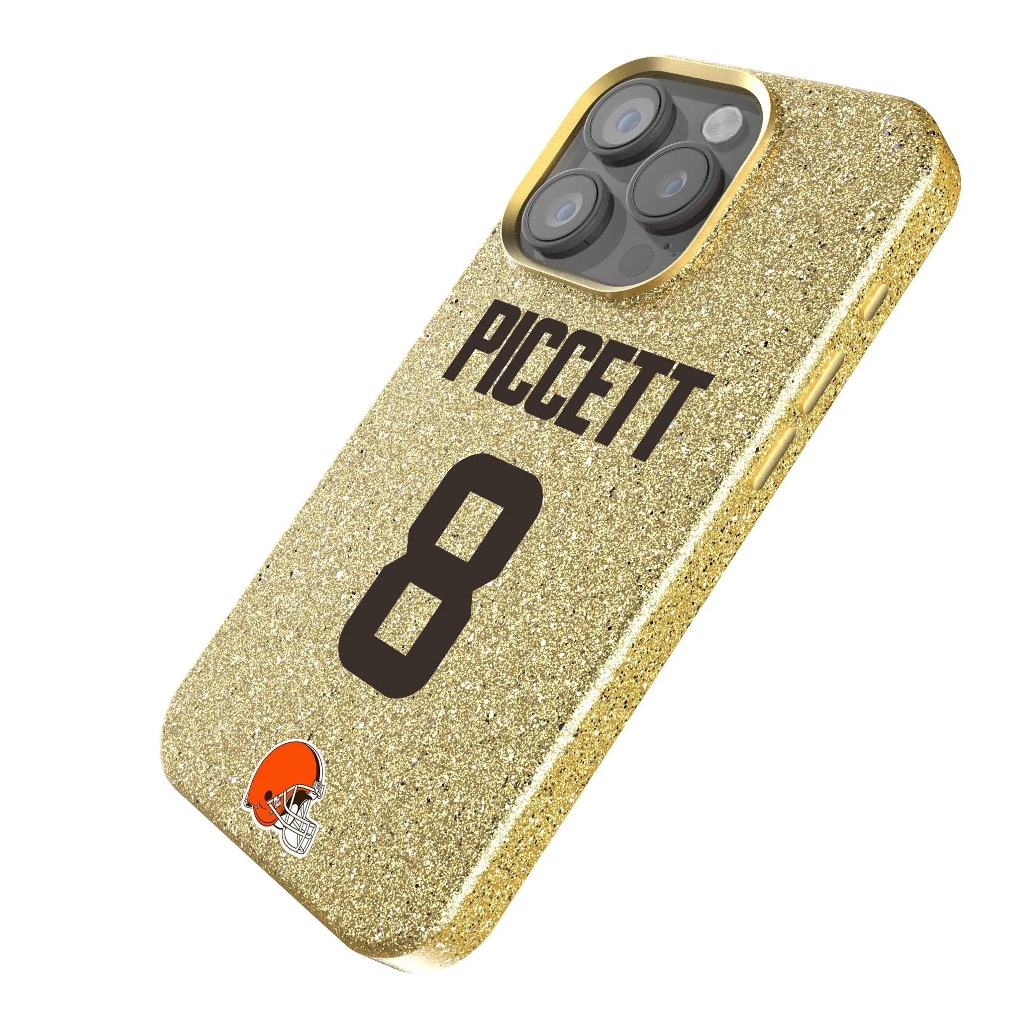 Kenny Pickett Cleveland Browns 8 Game Tactic Bling Phone Case for Apple iPhone - Image 2