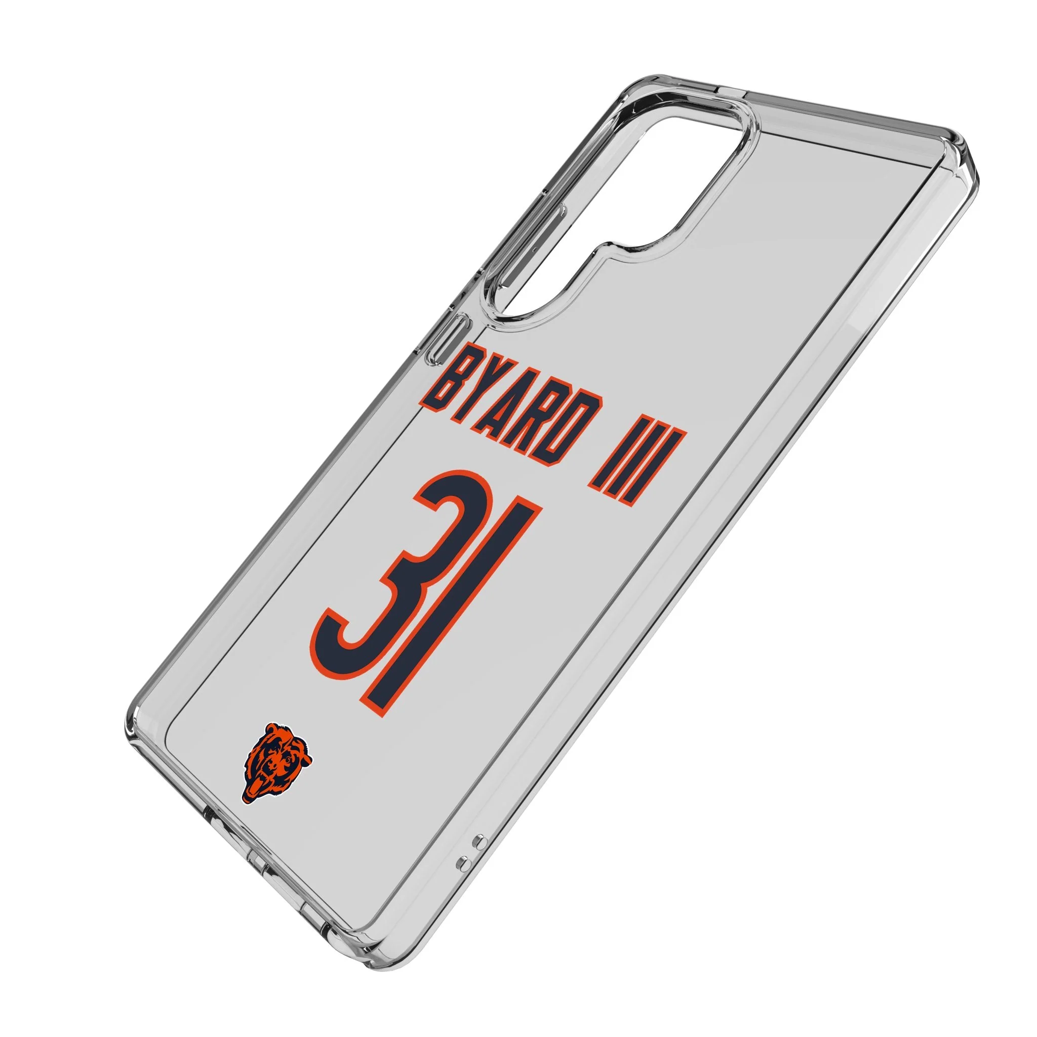 Kevin Byard III Chicago Bears 31 Game Tactic Clear Phone Case for Samsung Galaxy - Image 2