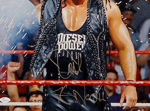 Kevin Nash Autographed Gold 16x20 Fist in the Air Photo- JSA W Auth - Image 2