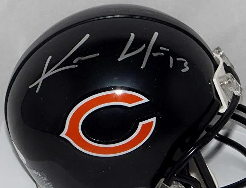 Kevin White Autographed Chicago Bears #13 silver Mini Helmet- JSA Witness Auth - Image 2