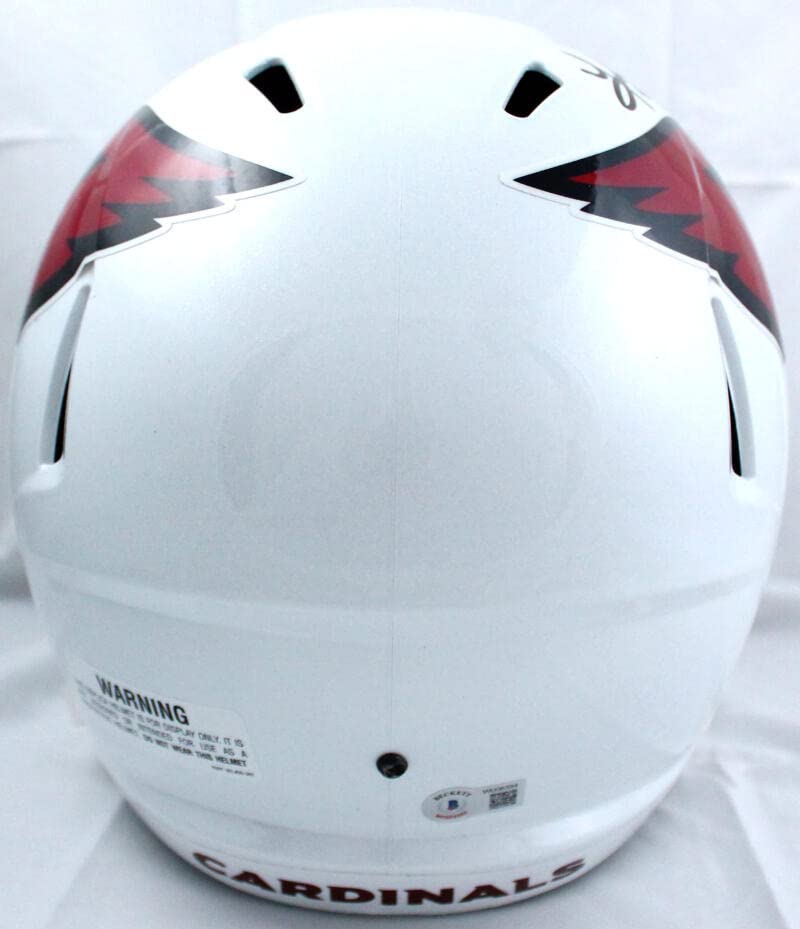 Kurt Warner Autographed Arizona Cardinals F/S Speed Helmet-Beckett W Hologram Black - Image 5