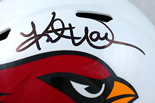 Kurt Warner Autographed Arizona Cardinals F/S Speed Helmet-Beckett W Hologram Black - Image 7