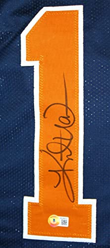 Kurt Warner Autographed Blue/Gold Pro Style Jersey #2-Beckett W Hologram Black - Image 5