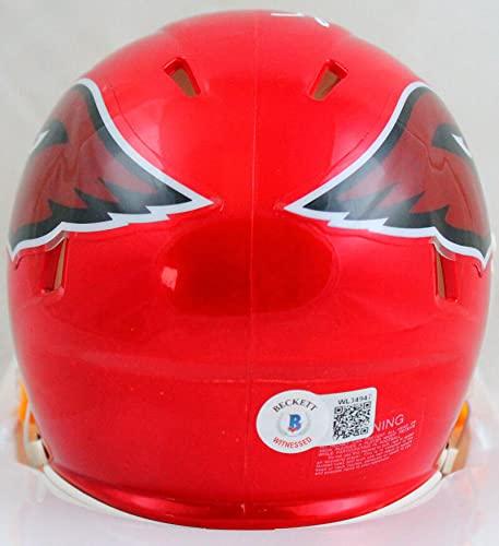 Kurt Warner Autographed Cardinals Flash Speed Mini Helmet-Beckett W Hologram White - Image 2