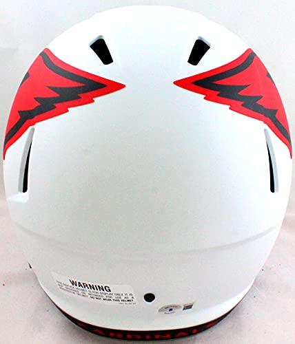 Kurt Warner Autographed Cardinals Lunar Speed F/S Helmet- Beckett W Red - Image 3