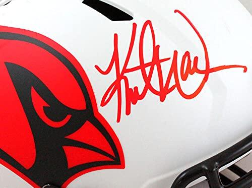 Kurt Warner Autographed Cardinals Lunar Speed F/S Helmet- Beckett W Red - Image 5