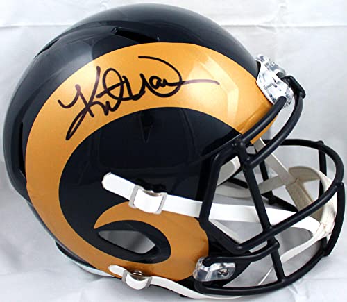 Kurt Warner Signed St. Louis Rams 00-16 Speed F/S Helmet-Beckett W Hologram Black