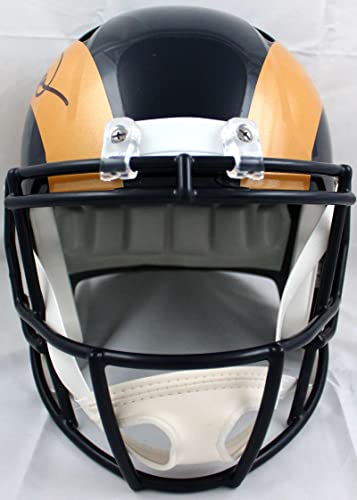 Kurt Warner Signed St. Louis Rams 00-16 Speed F/S Helmet-Beckett W Hologram Black - Image 6