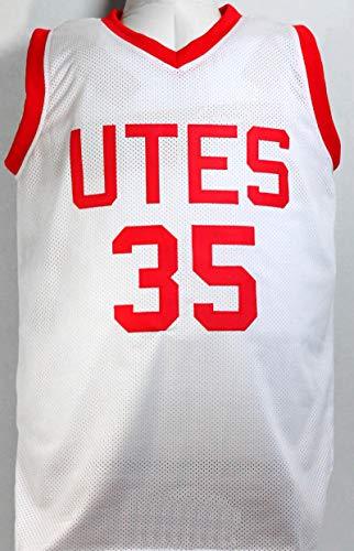 Kyle Kuzma Autographed White College Style Basketball Jersey- Beckett Witness Black - Image 3