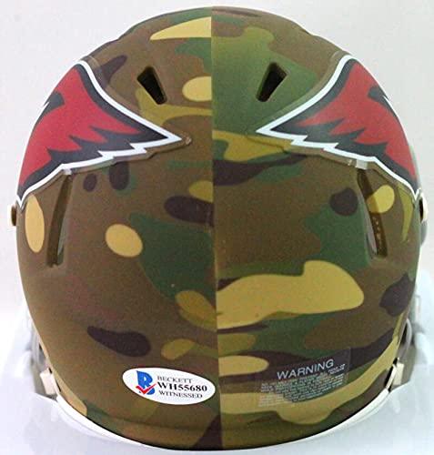 Kyler Murray Autographed Arizona Cardinals Camo Mini Helmet FRONT- Beckett W White - Image 2