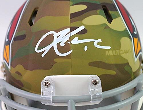Kyler Murray Autographed Arizona Cardinals Camo Mini Helmet FRONT- Beckett W White - Image 3