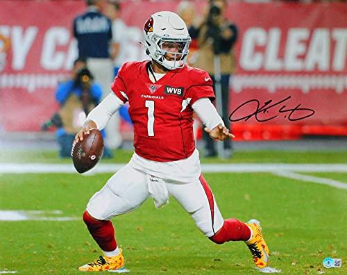 Kyler Murray Autographed Arizona Cardinals Eagle Eye Yellow Cleats 16x20 Photo- Beckett W Black