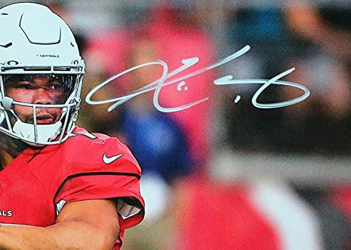 Kyler Murray Autographed Cardinals Close Up Passing 8x10 Photo- Beckett W White - Image 2