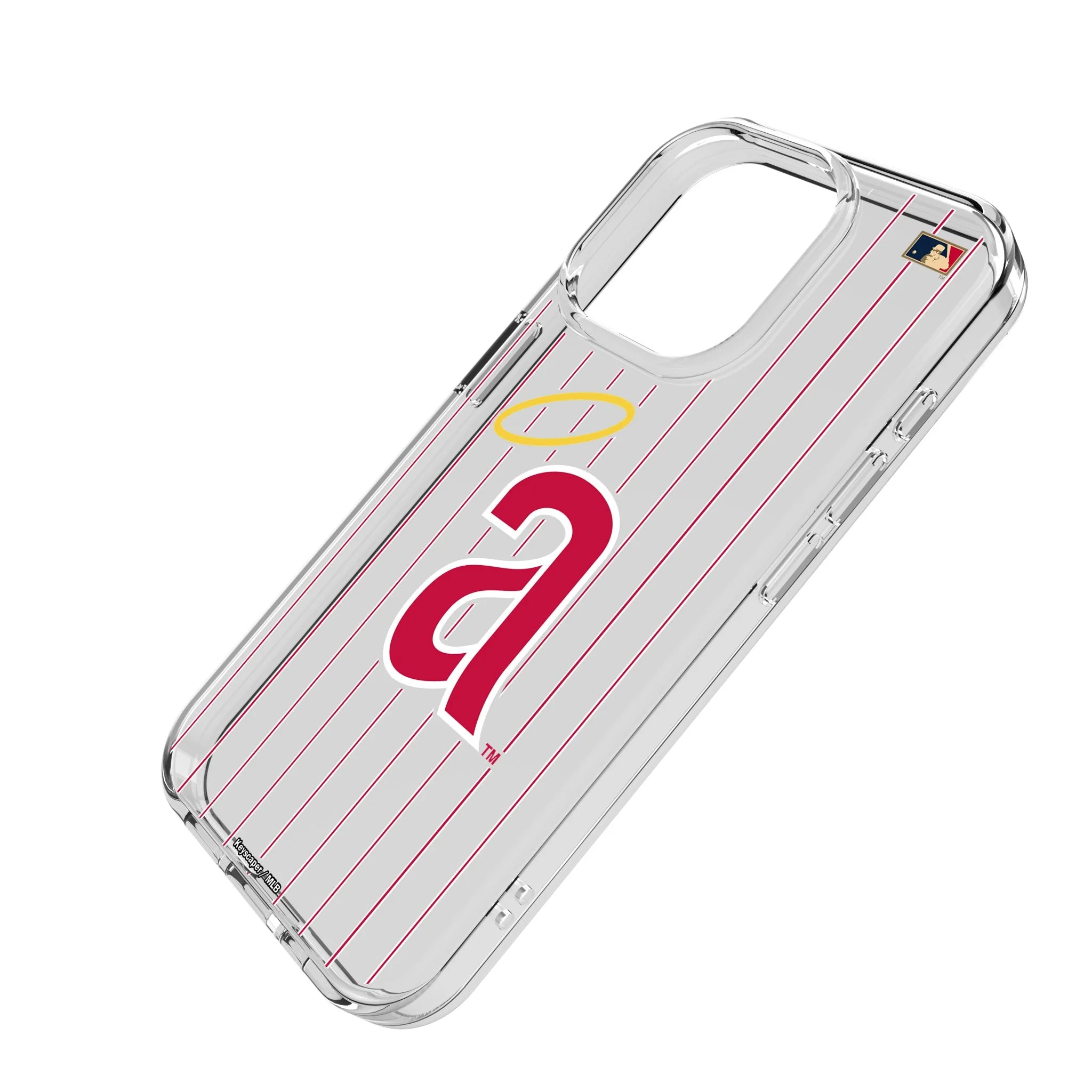 LA Angels 1971 - Cooperstown Collection Pinstripe Clear Phone Case for Apple iPhone - Image 2