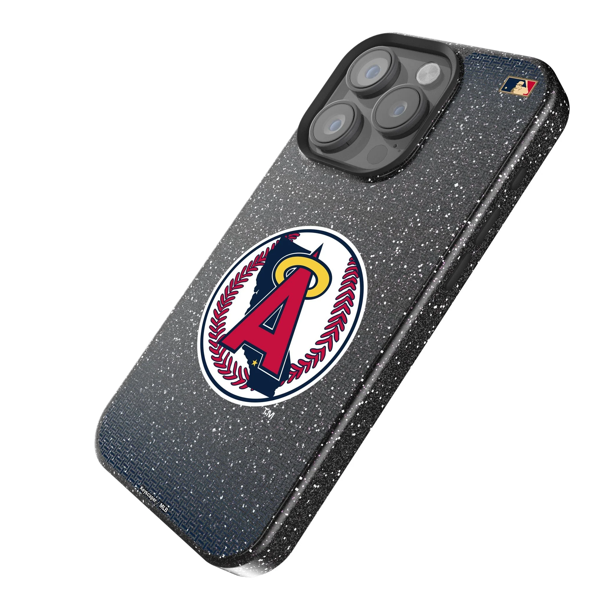 LA Angels 1986-1992 - Cooperstown Collection Linen Bling Phone Case for Apple iPhone - Image 2