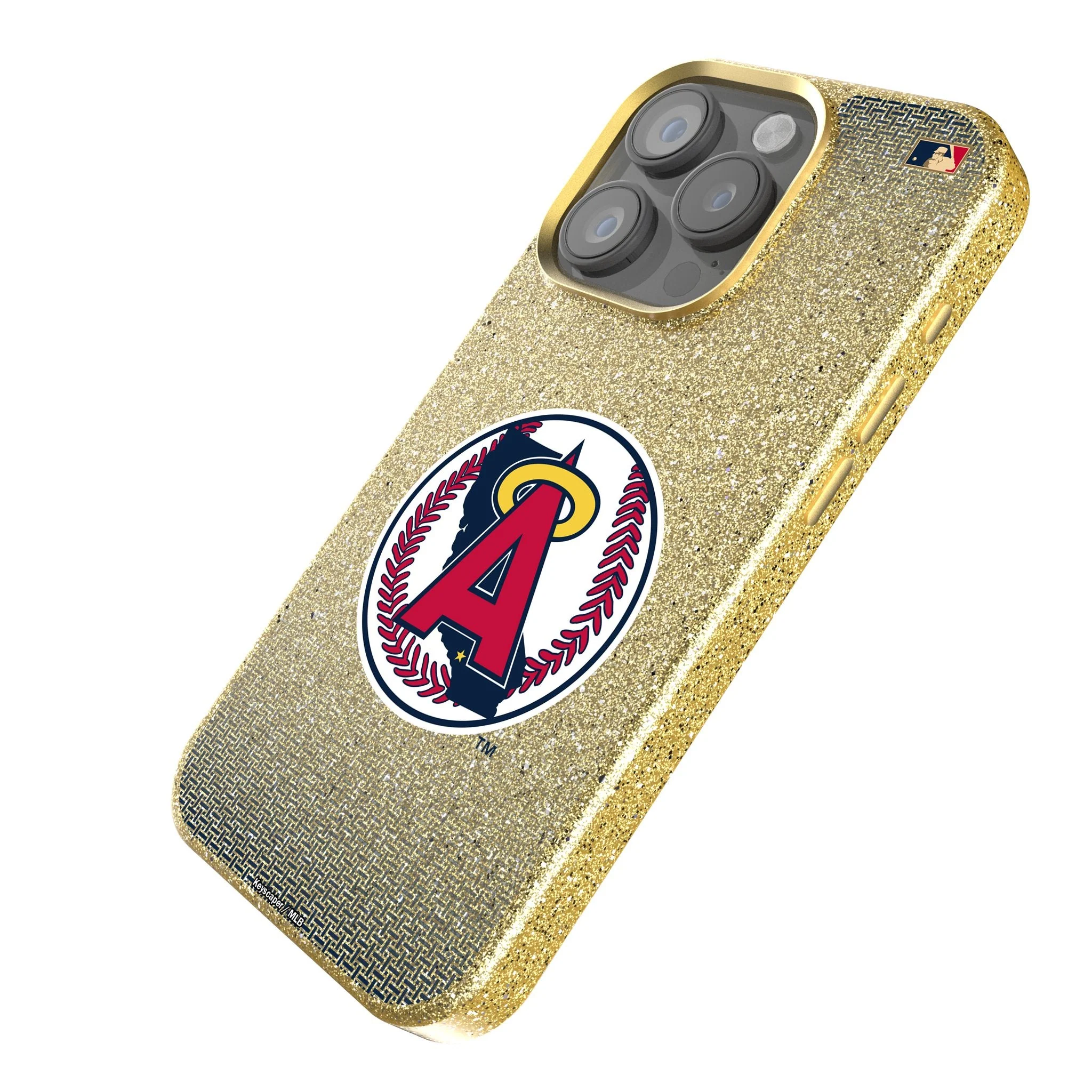 LA Angels 1986-1992 - Cooperstown Collection Linen Bling Phone Case for Apple iPhone - Image 2
