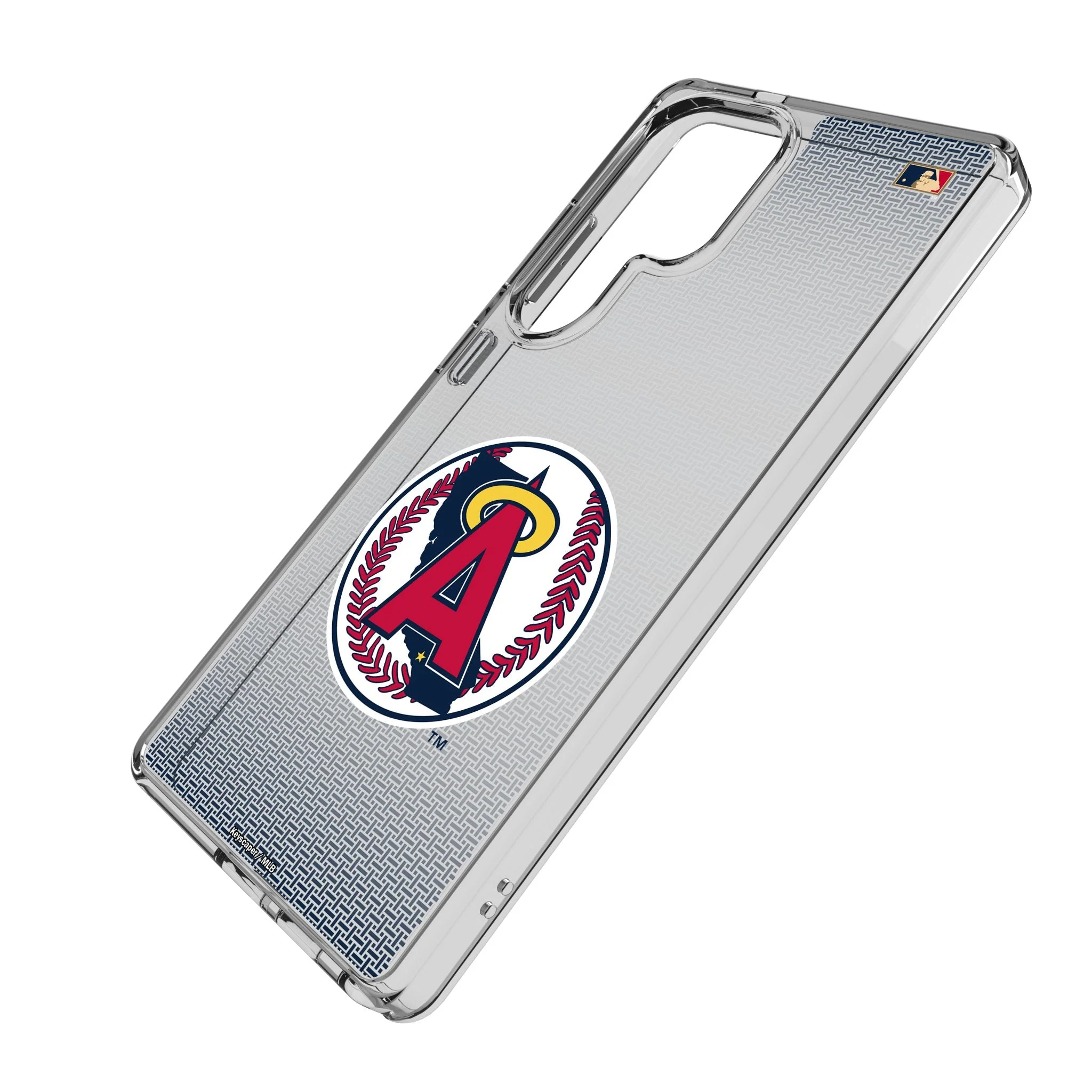 LA Angels 1986-1992 - Cooperstown Collection Linen Clear Phone Case for Samsung Galaxy - Image 2