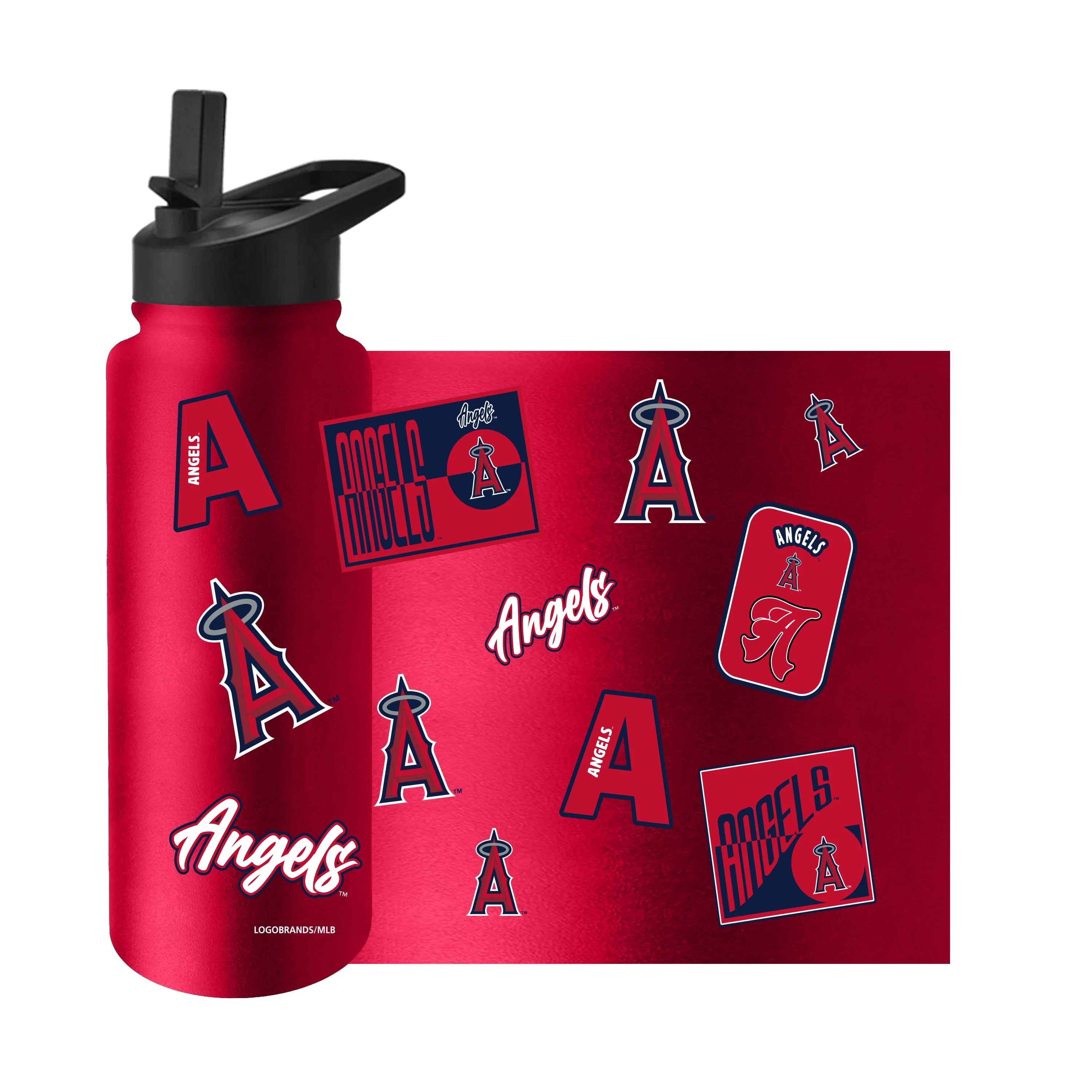 LA Angels 34oz Dream Weave Quencher Bottle - Image 3