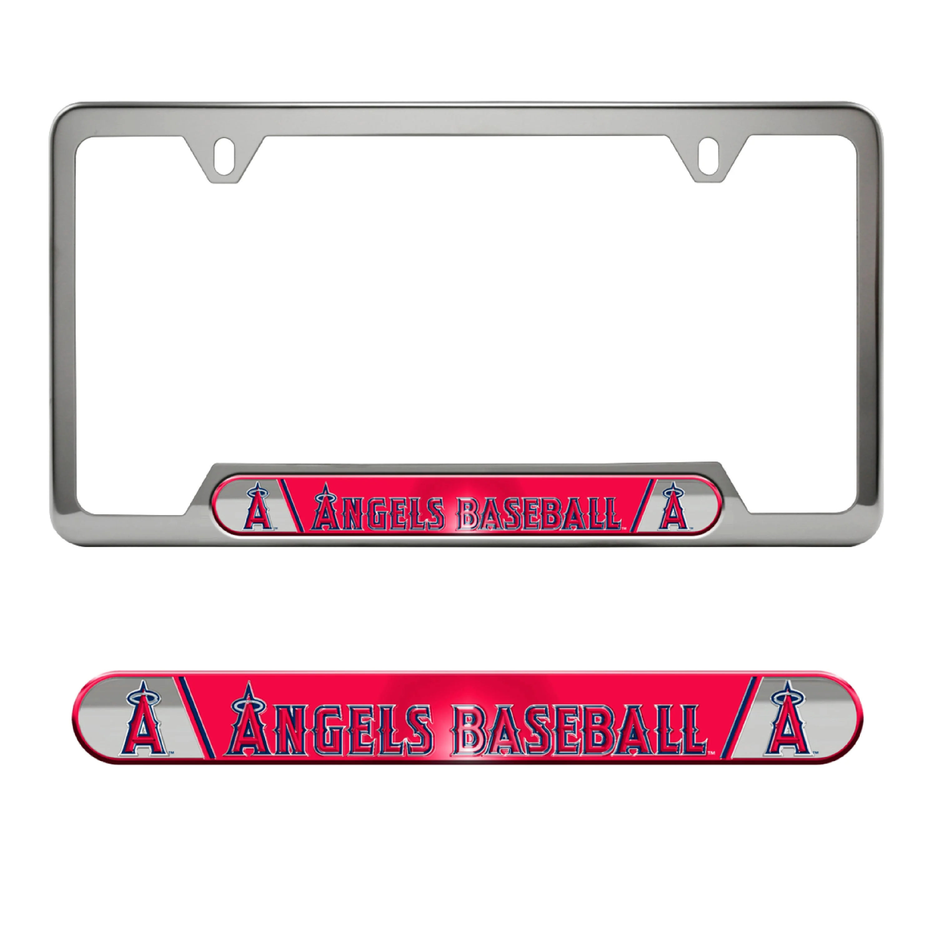 LA Angels Embossed License Plate Frame