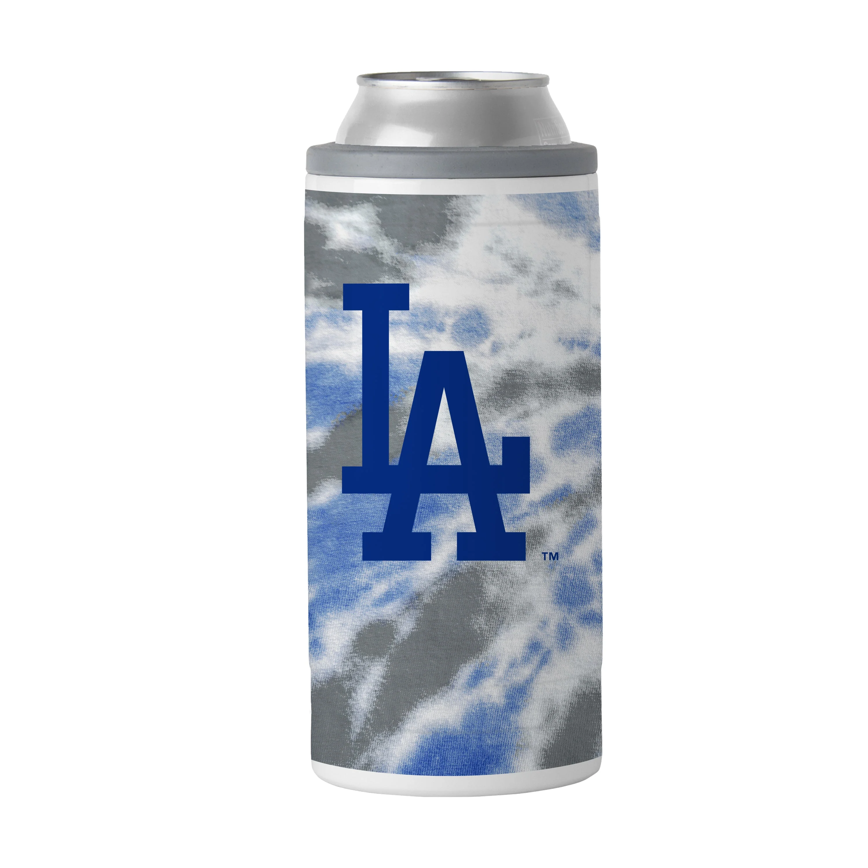 LA Dodgers 12oz Tie Dye Slim Can Coolie - Image 2