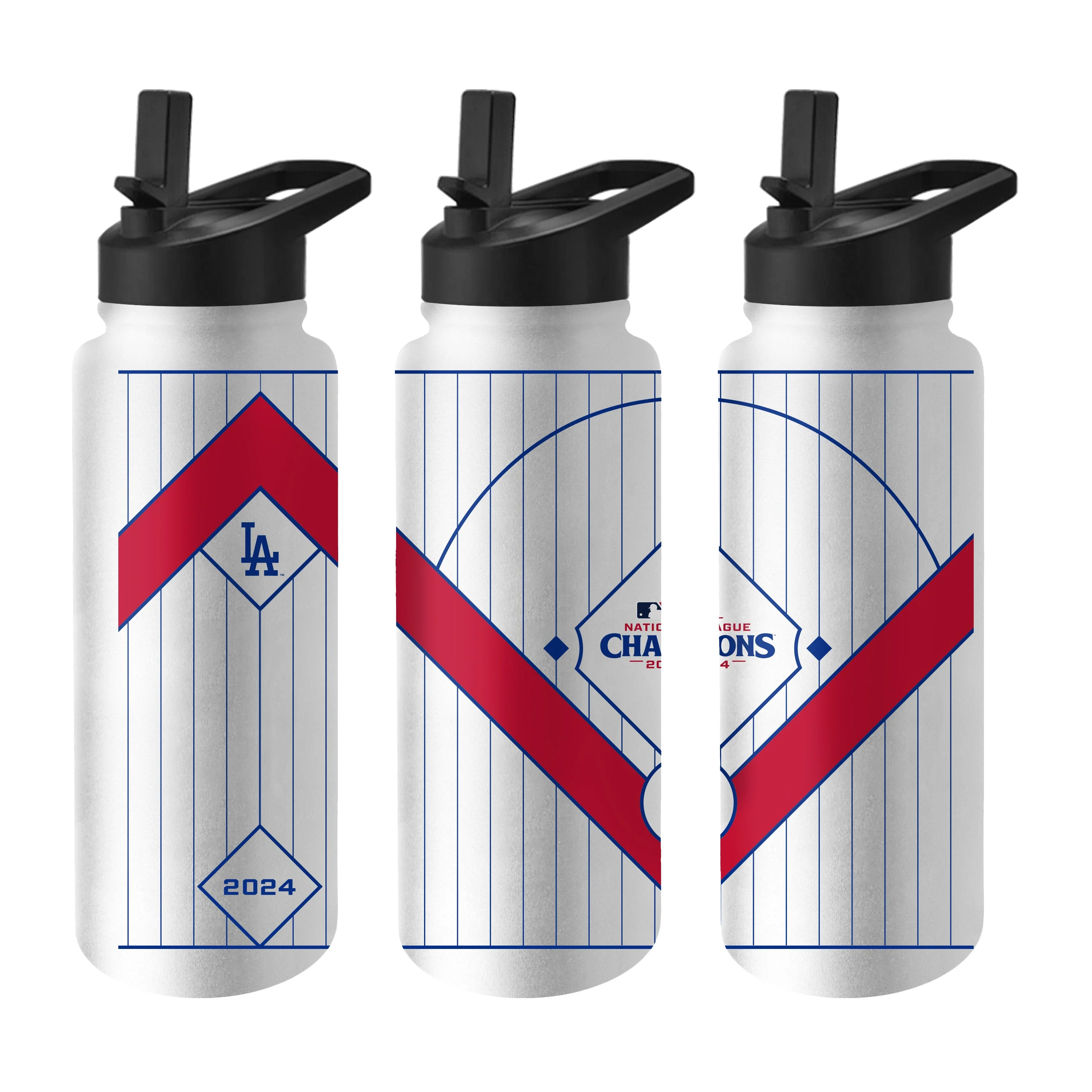 LA Dodgers 2024 National League Champs 34oz Quencher Bottle - Image 2