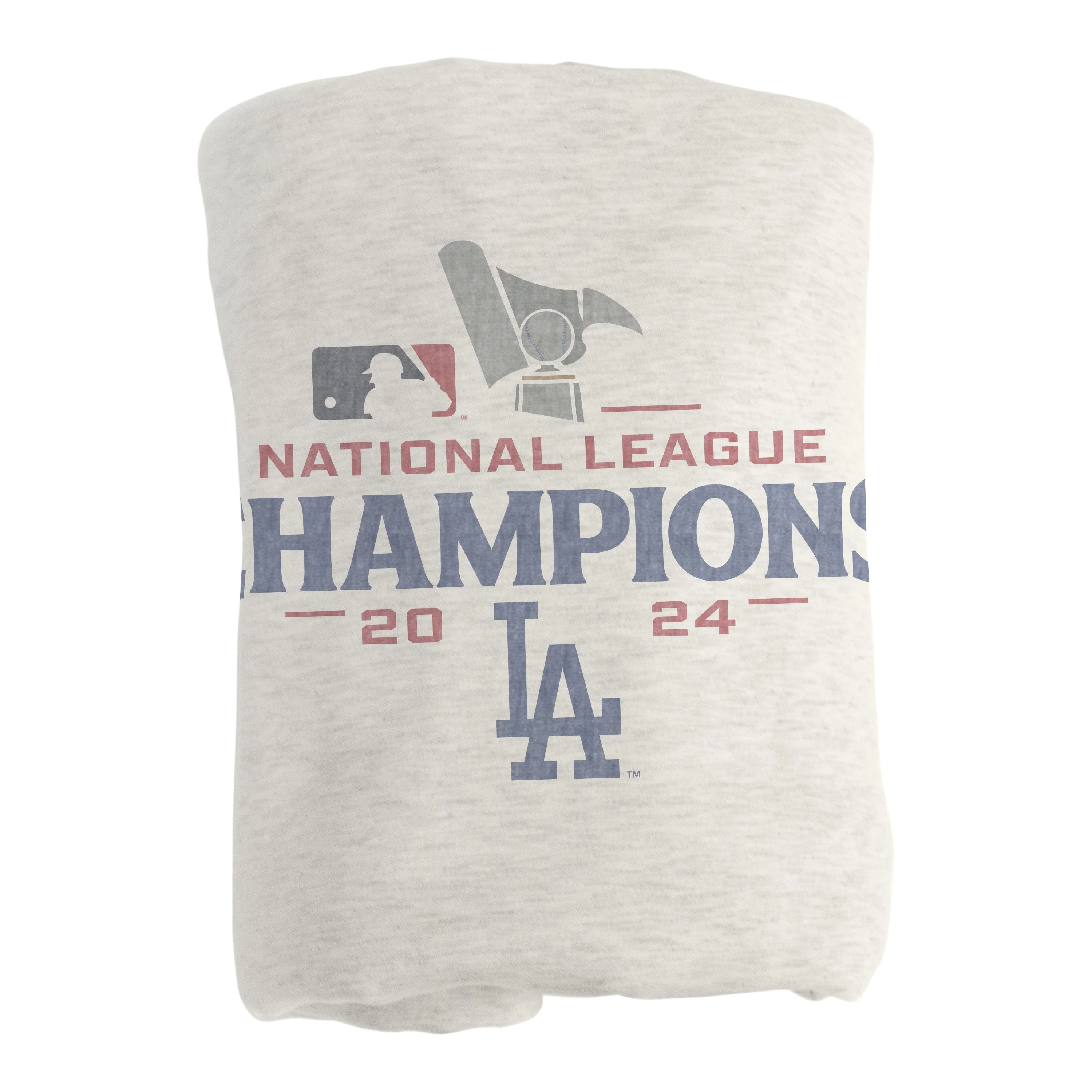 LA Dodgers 2024 National League Champs Sublimated Sweatshirt Blanket - Image 3