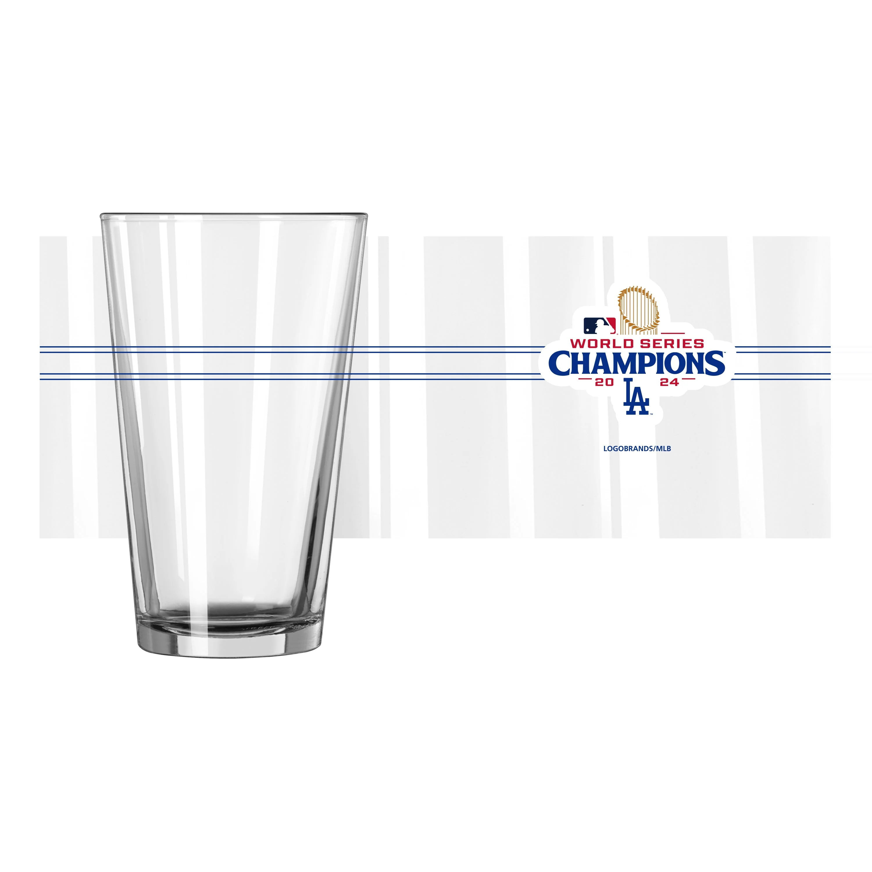 LA Dodgers 2024 World Series Champs 16oz Pint Glass - Image 2