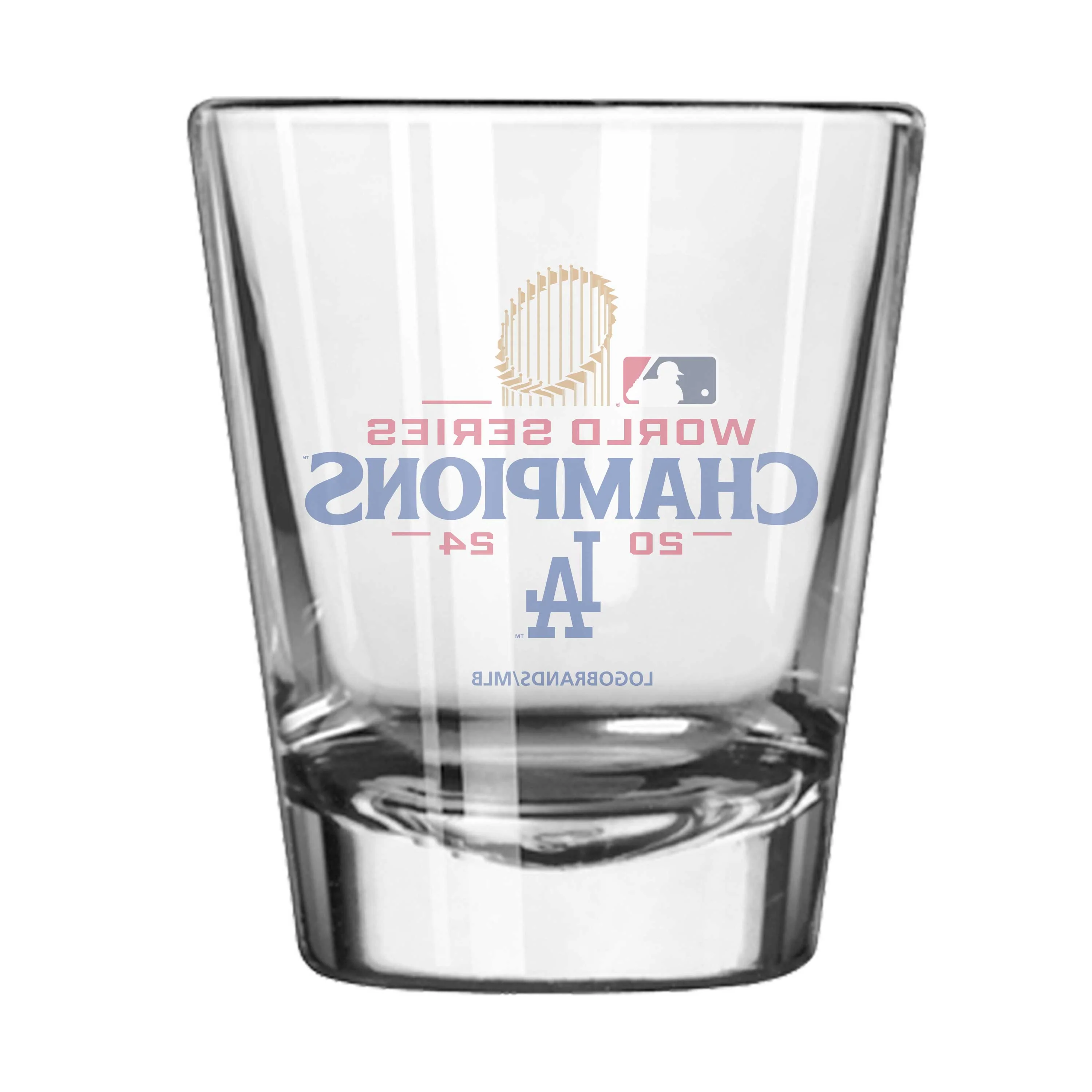 LA Dodgers 2024 World Series Champs 2oz Shot Glass - Image 2