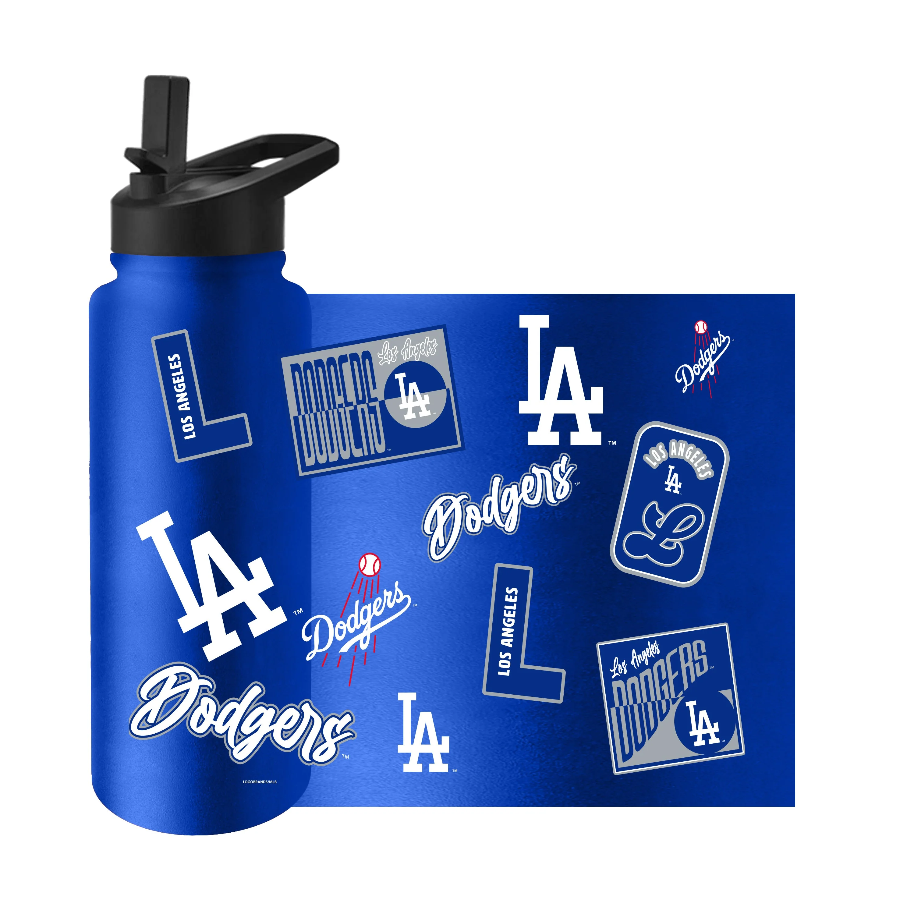 LA Dodgers 34oz Dream Weave Quencher Bottle - Image 3