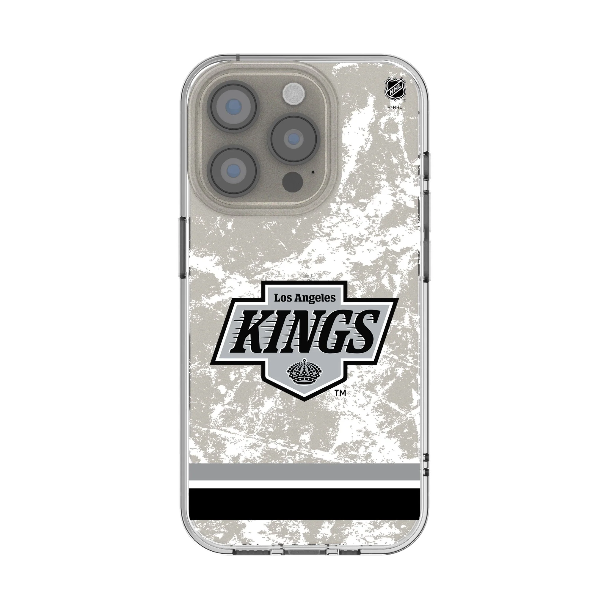 LA Kings Ice Stripe Clear Phone Case for Apple iPhone
