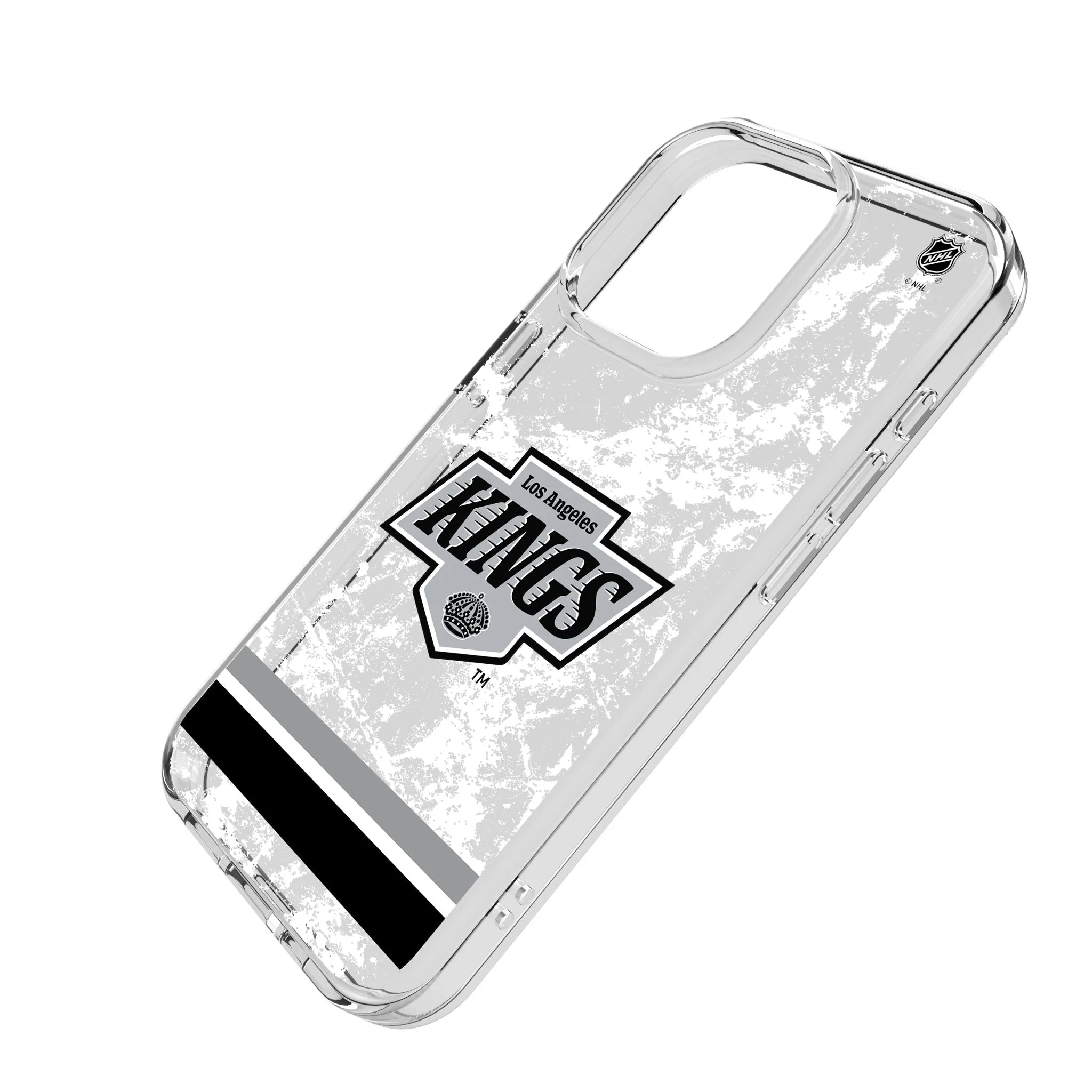 LA Kings Ice Stripe Clear Phone Case for Apple iPhone - Image 2