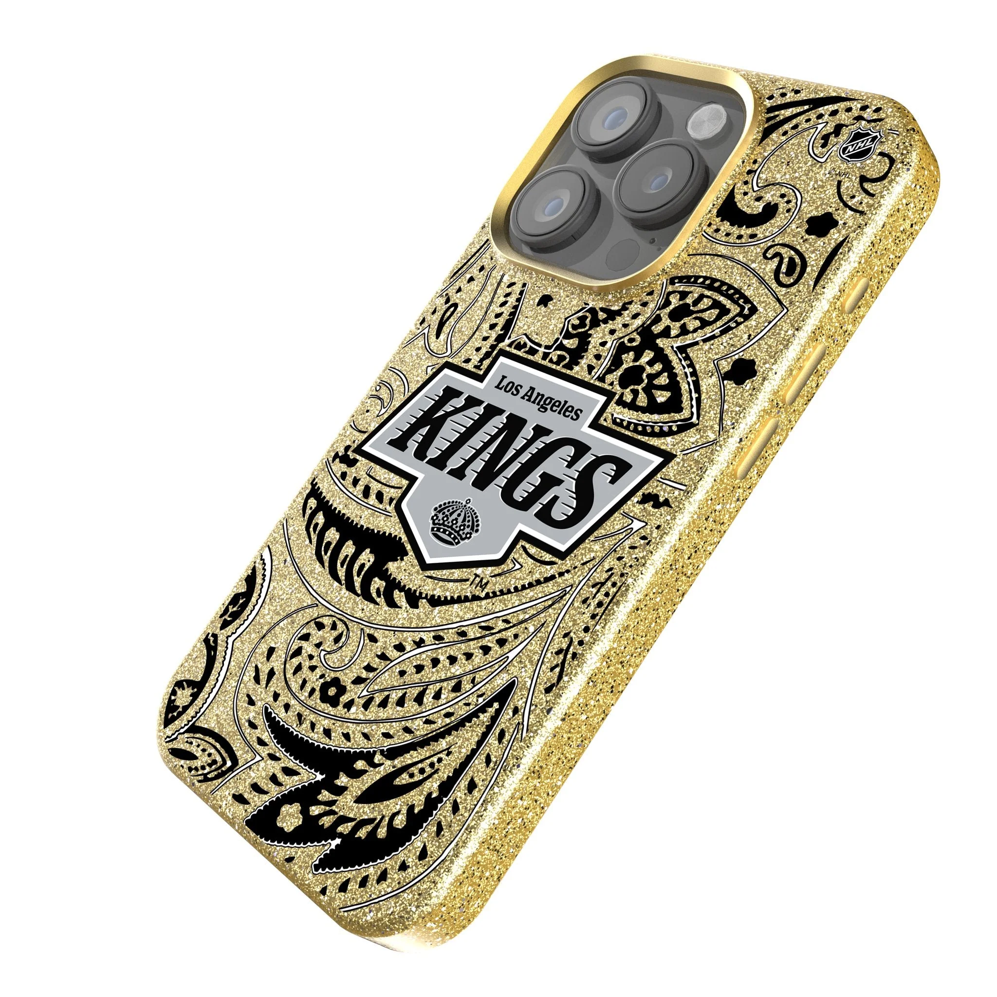 LA Kings Paisley Bling Phone Case - Image 2