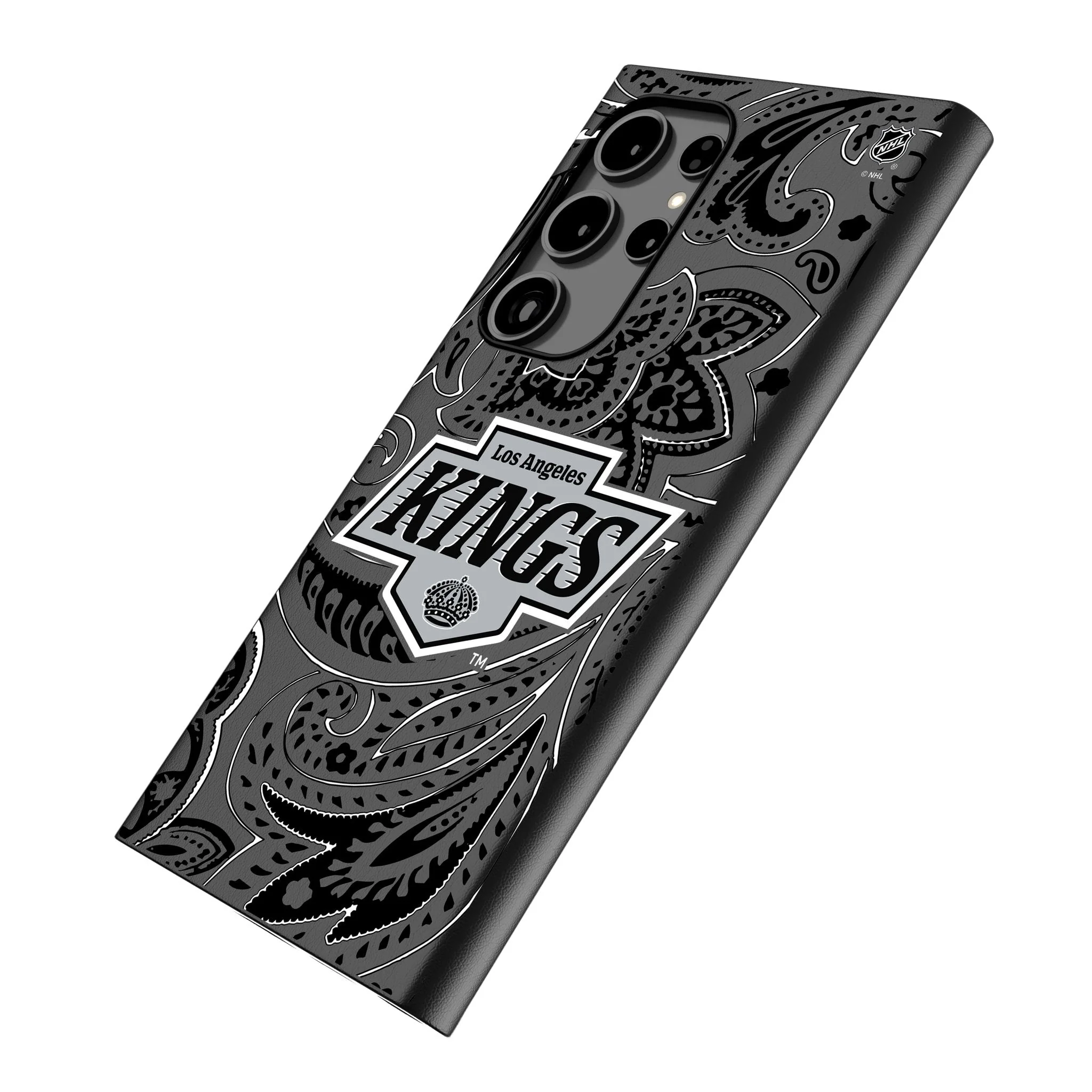 LA Kings Paisley MagSafe Compatible Phone Case for Samsung Galaxy - Image 2