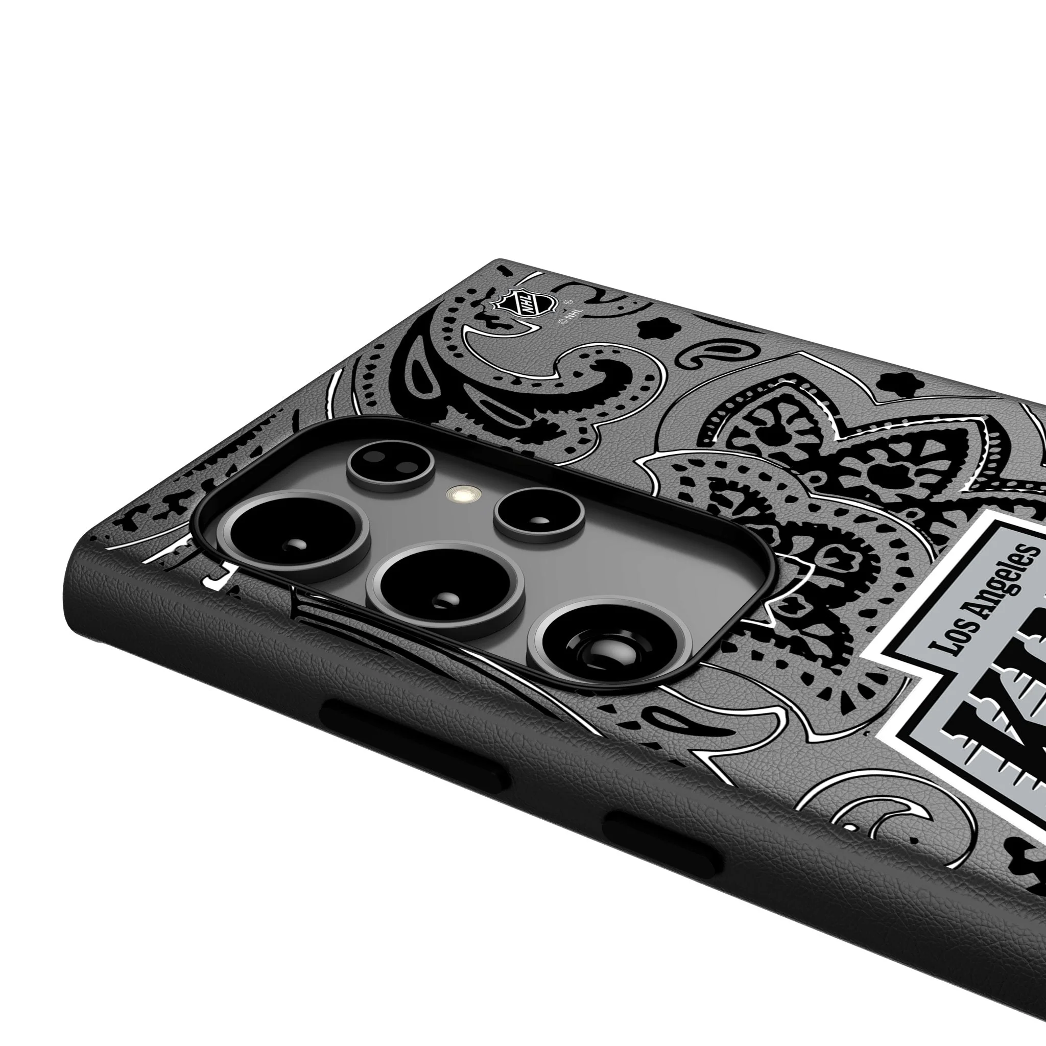 LA Kings Paisley MagSafe Compatible Phone Case for Samsung Galaxy - Image 4