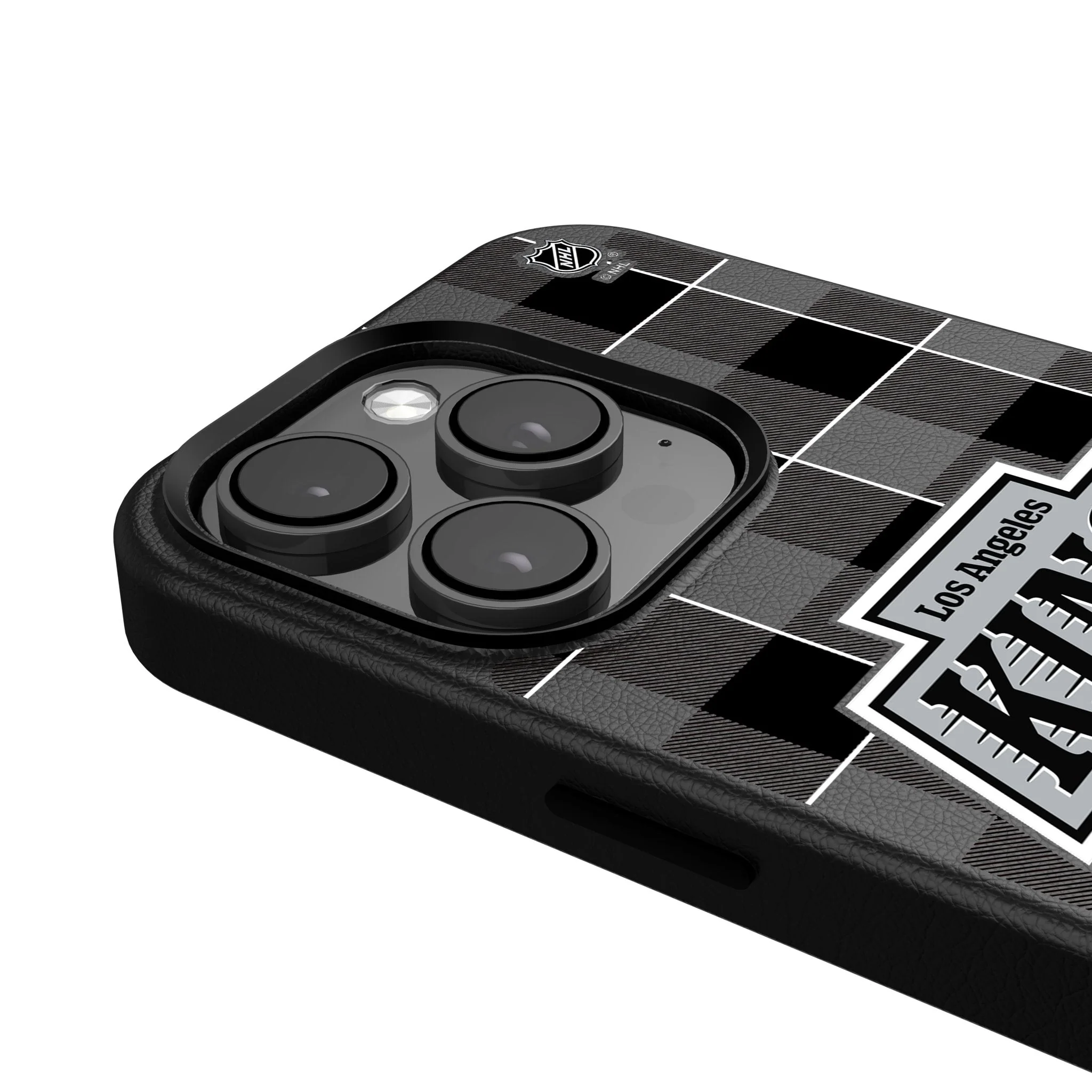 LA Kings Plaid MagSafe Compatible Phone Case for Apple iPhone - Image 4
