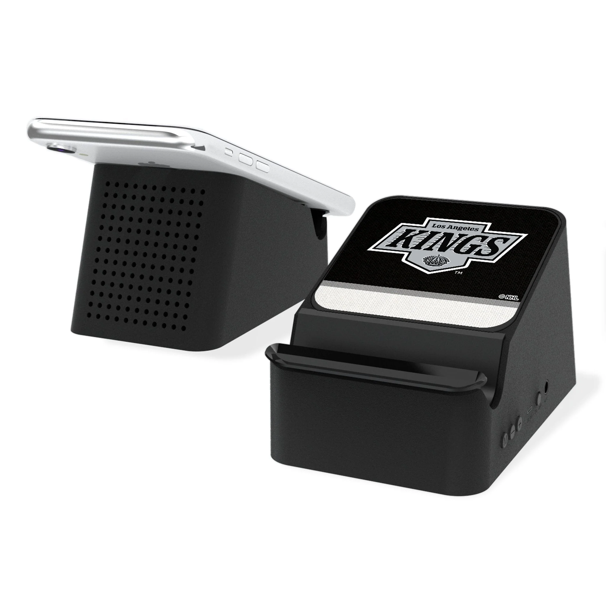 LA Kings Stripe Wireless Charging Station and Bluetooth Speaker