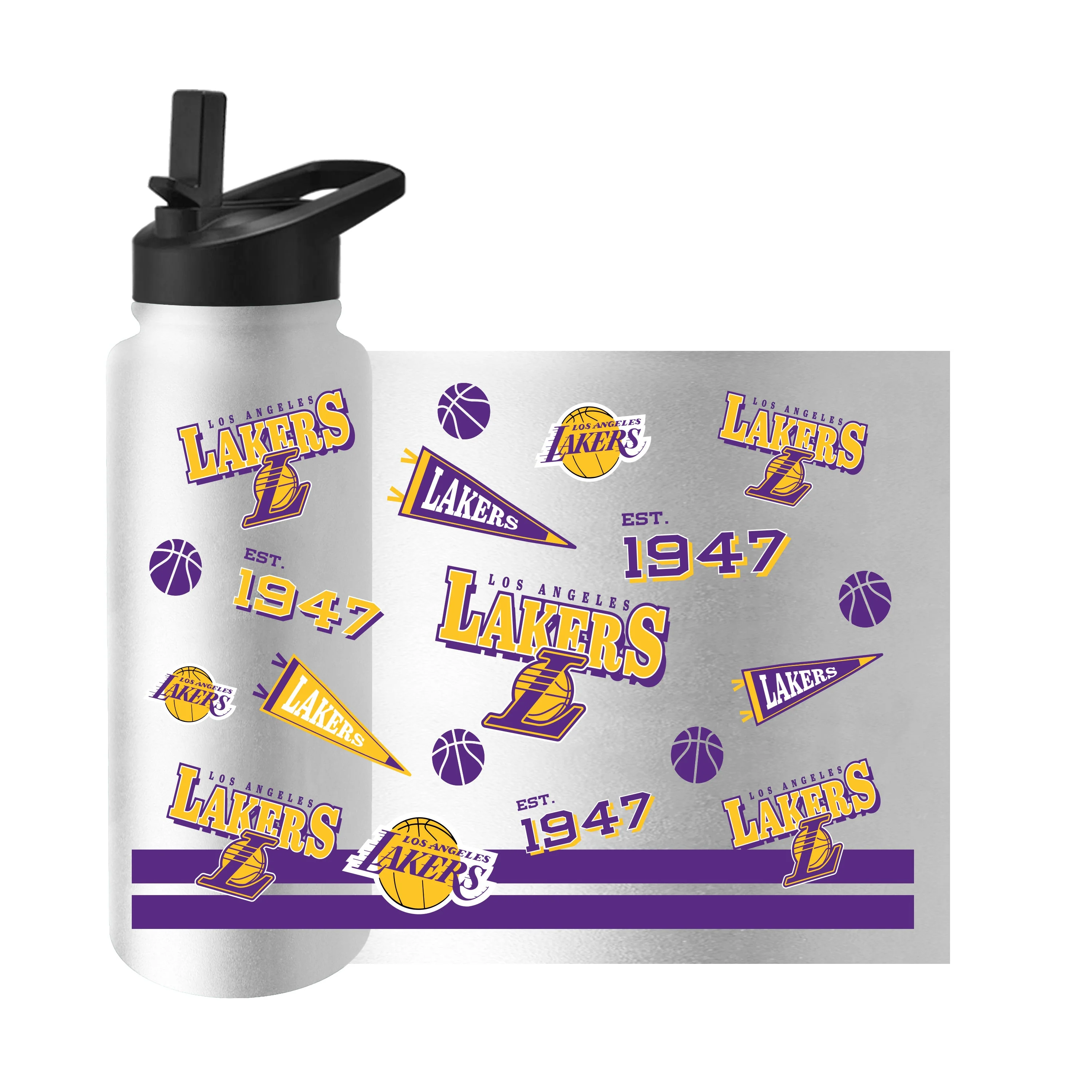 LA Lakers 34oz Native Quencher Bottle - Image 3
