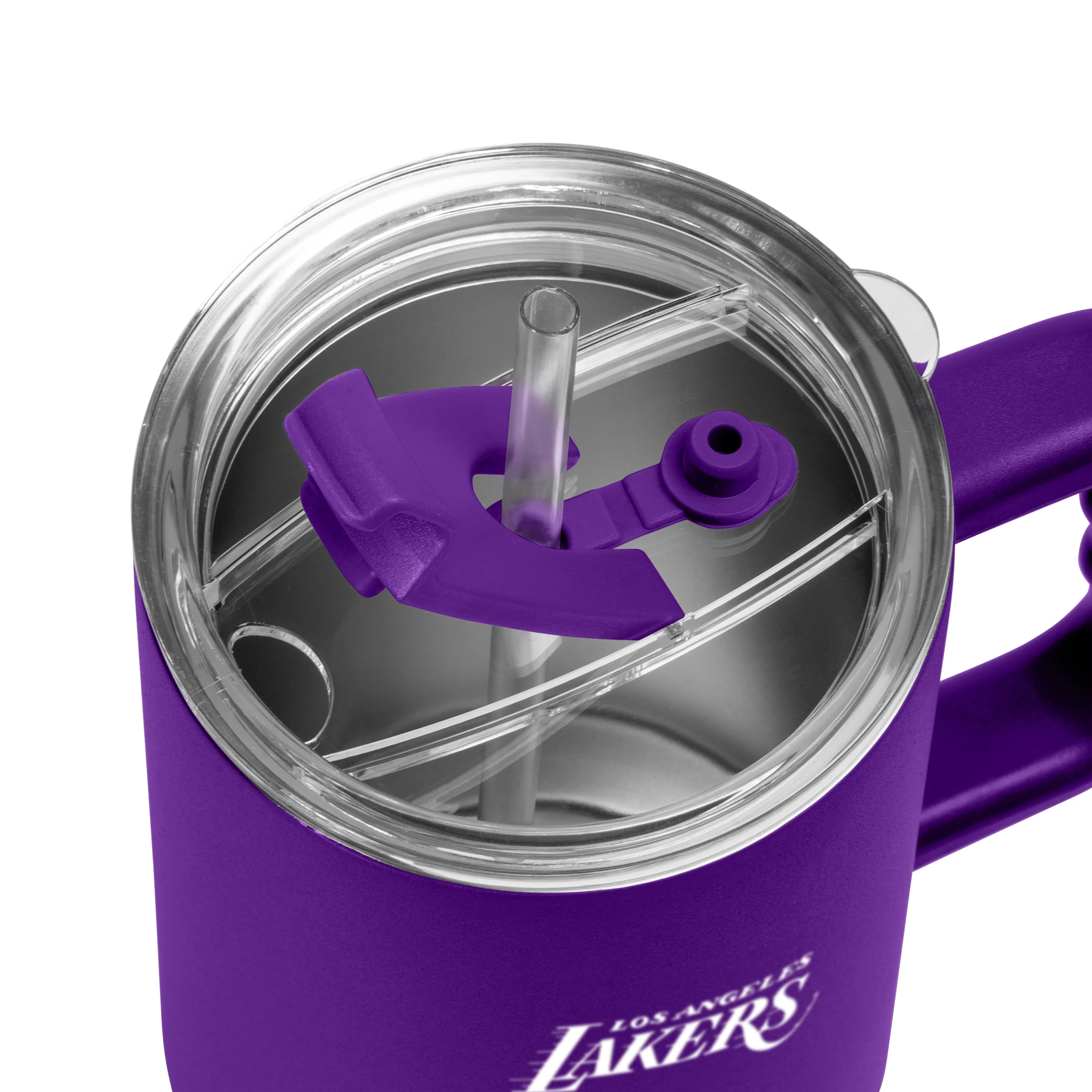 LA Lakers 40oz Flipside Powder Coat Tumbler - Image 4
