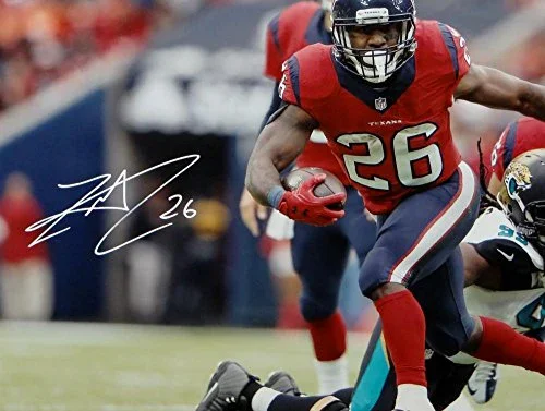 Lamar Miller Autographed Houston Texans 16x20 Battle Red Photo- JSA W Auth - Image 2