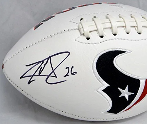 Lamar Miller Autographed Houston Texans Logo Football- JSA Witnessed Auth - Image 2