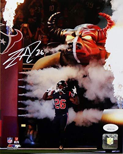 Lamar Miller Signed Houston Texans 8x10 Smoke and Flames PF Photo- JSA W Auth - Image 2