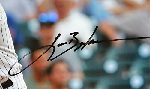 Lance Berkman Autographed 16x20 HM Batting Photo- TriStar Authenticated Black - Image 2