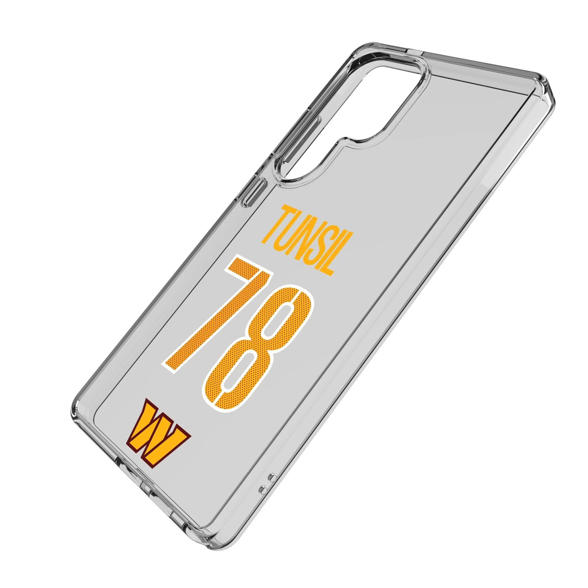Laremy Tunsil Washington Commanders 78 Game Tactic Clear Phone Case for Samsung Galaxy - Image 2