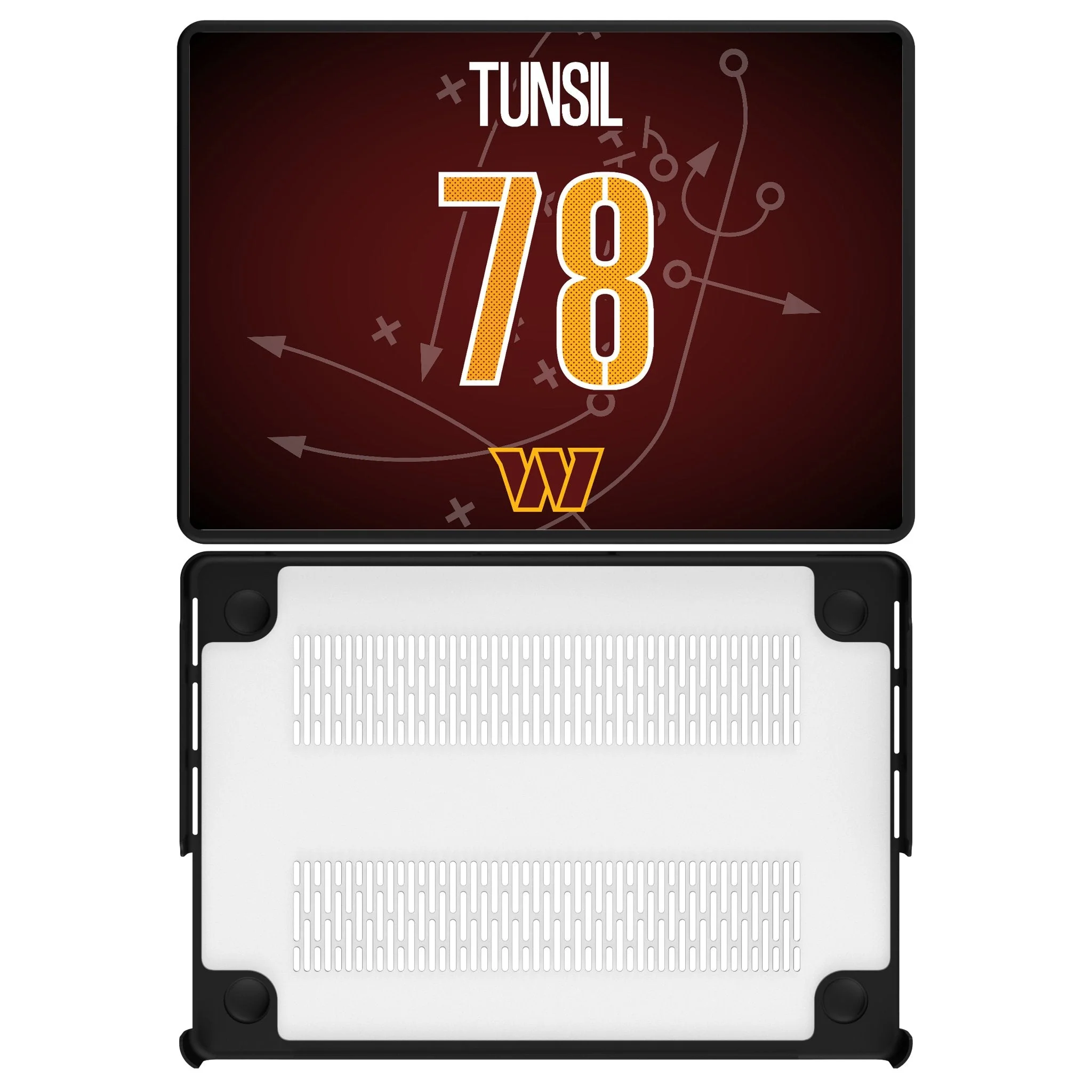 Laremy Tunsil Washington Commanders 78 Game Tactic Laptop Case for Apple MacBook