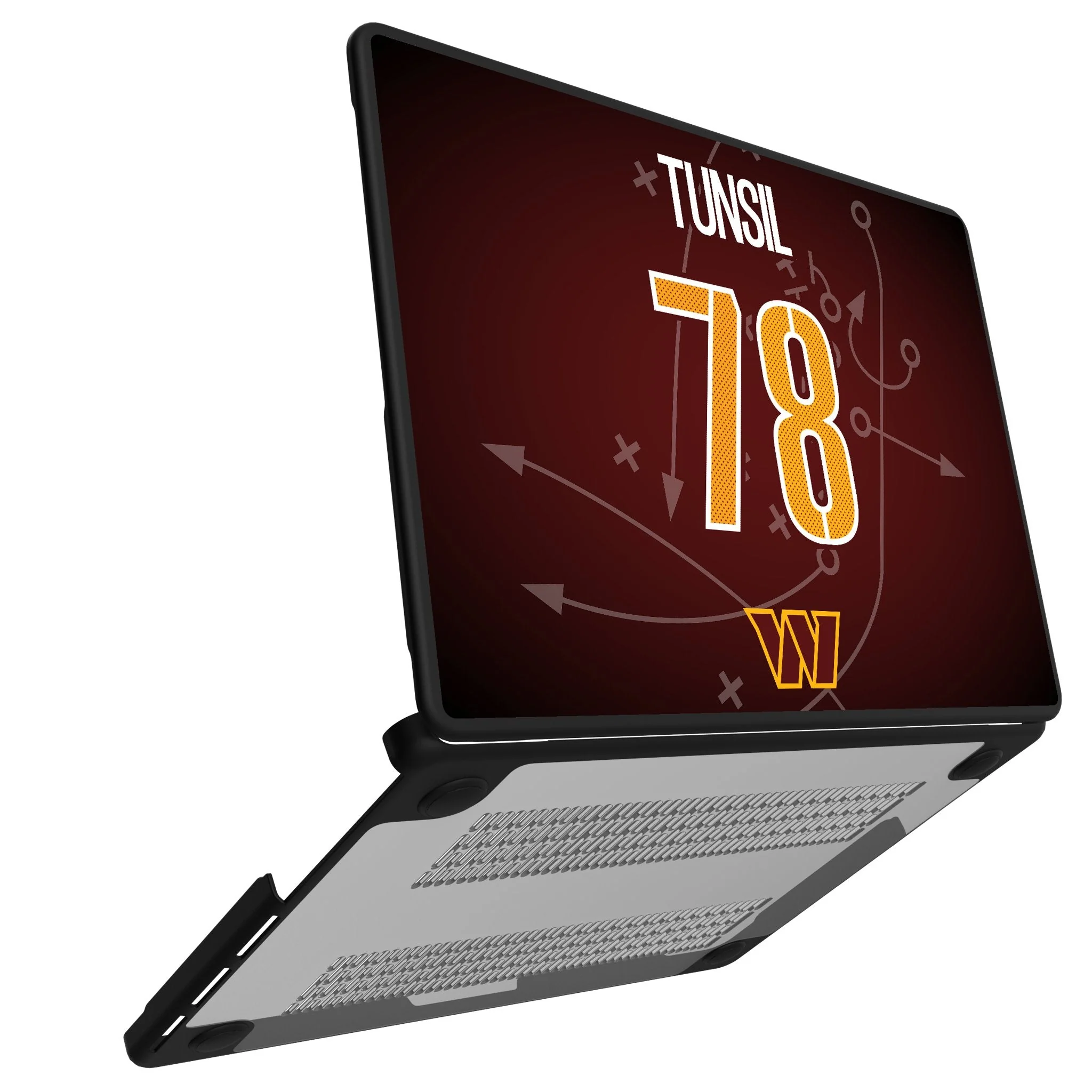 Laremy Tunsil Washington Commanders 78 Game Tactic Laptop Case for Apple MacBook - Image 2