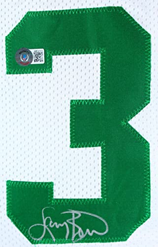 Larry Bird Autographed White Pro Basketball Jersey-Beckett W Hologram Silver - Image 5