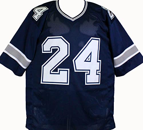 Larry Brown Autographed Blue Pro Style Jersey W/SB MVP- JSA W Black - Image 2