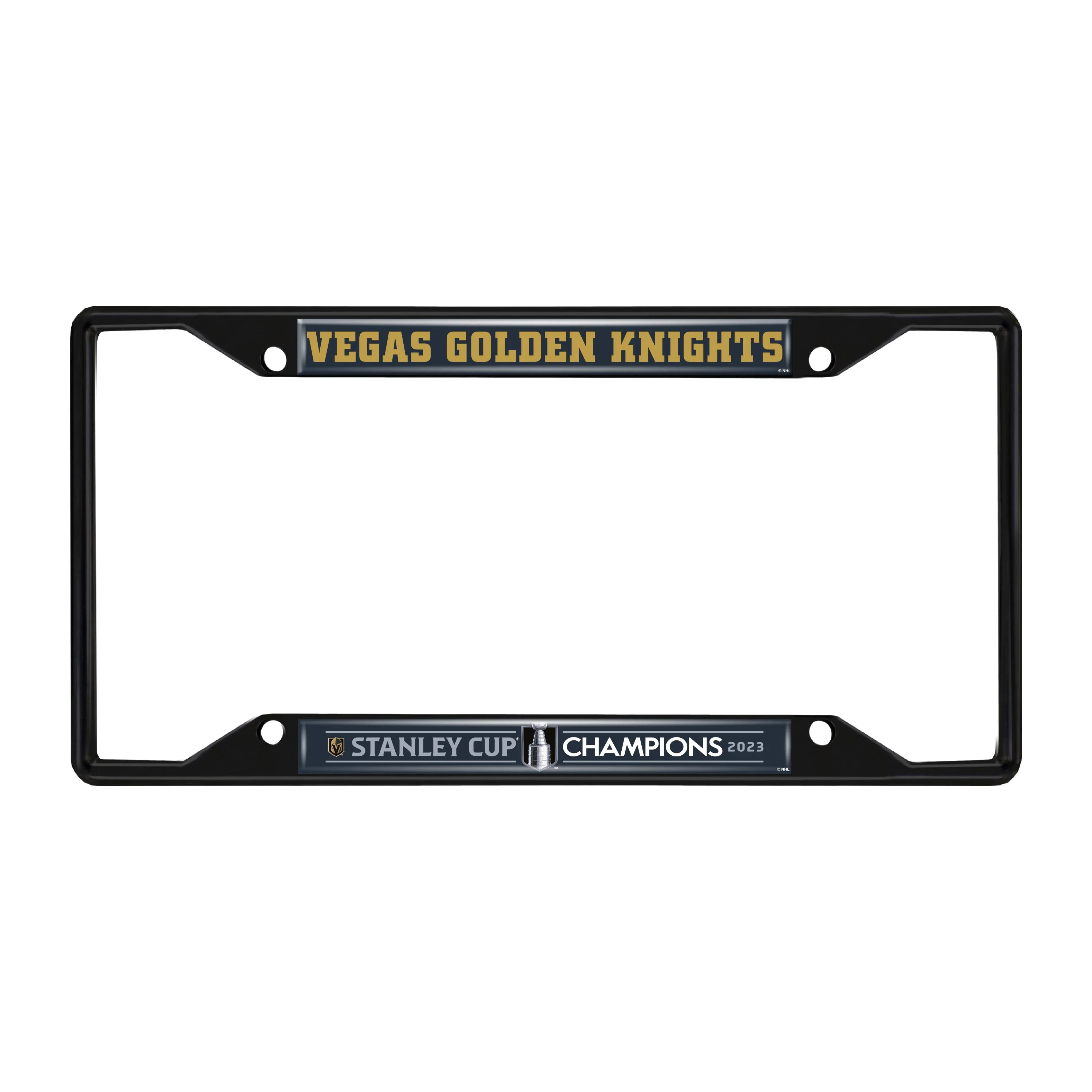 Las Vegas Golden Knights 2023 Stanley Cup Chrome License Plate Frame