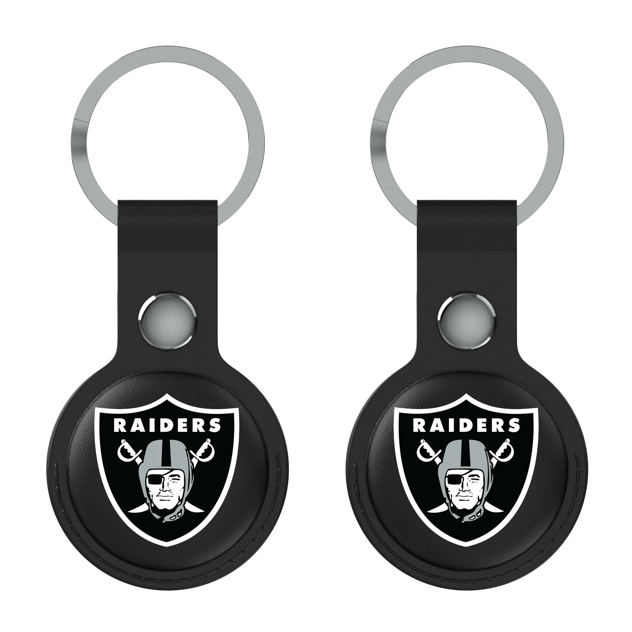 Las Vegas Raiders Insignia Black Airtag Holder 2-Pack - Image 2